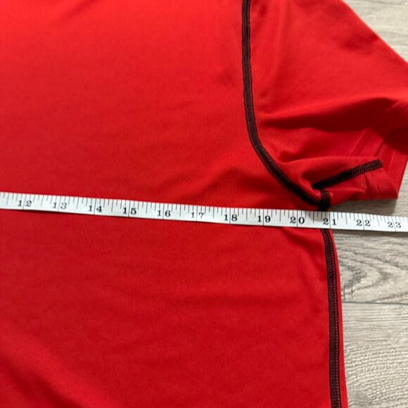 Reebok Mens Red Performance TShirt L Moisture Wicking Lightweight Activewear - Picture 5 of 9